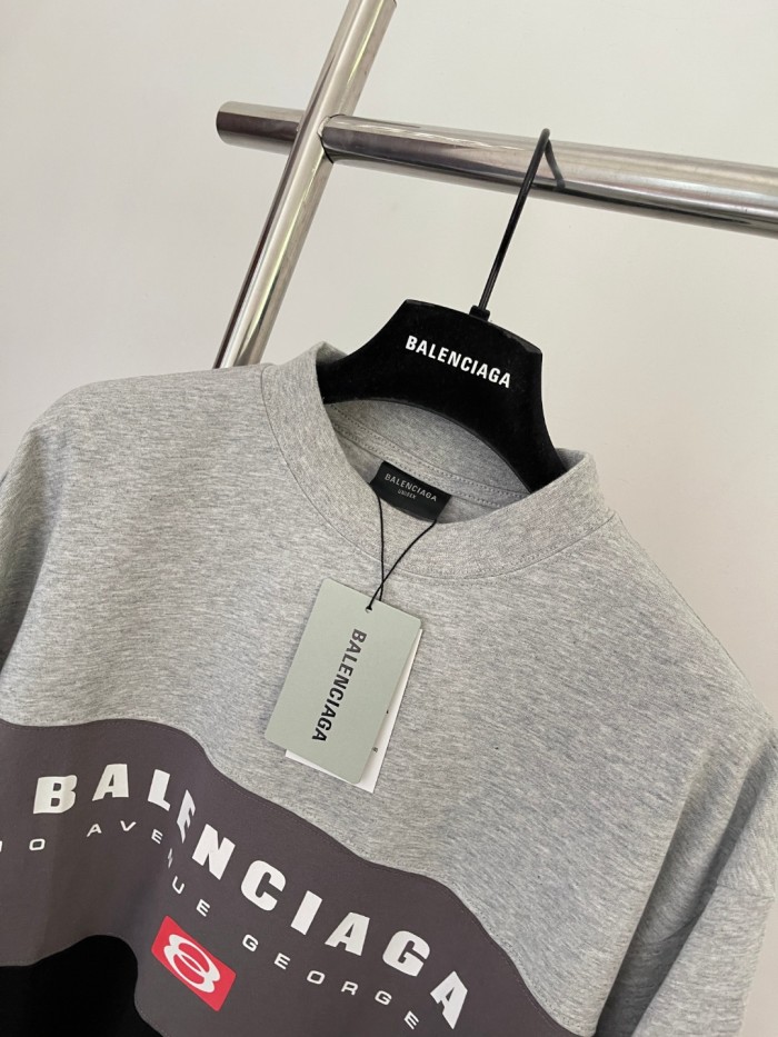 NIGO Balenciaga Men's Summer Logo Letter Printed Color Collision Round Neck Short Sleeve T-Shirt #nigo75929