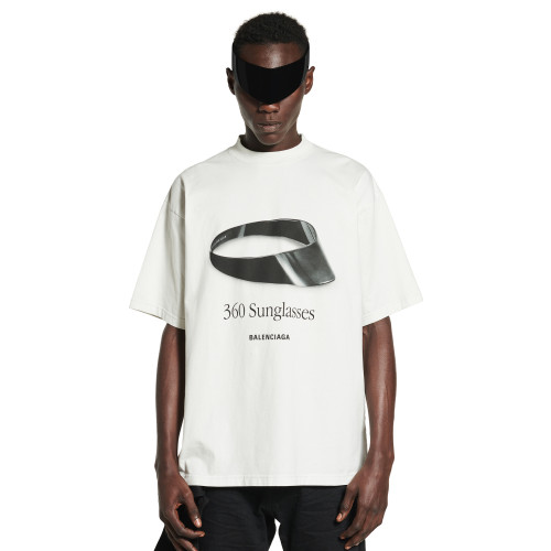 NIGO Balenciaga Men's And Women's Summer Graphic Print White Round Neck Cotton Short Sleeve T-shirt #nigo75926