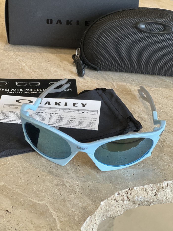NIGO Oakley Plantaris Men's and Women's Solid Color Full Frame Design Oval Removable Nose Cover Sunglasses Eyeglasses Glasses #nigo75947