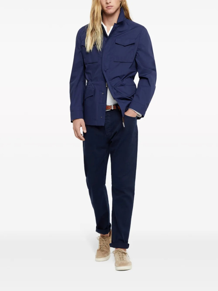 NIGO Brunello Cucinelli Men's Solid Color Lapel Spring & Autumn Long Sleeve Lightweight Shirt Style Jacket Ngvp #nigo1375