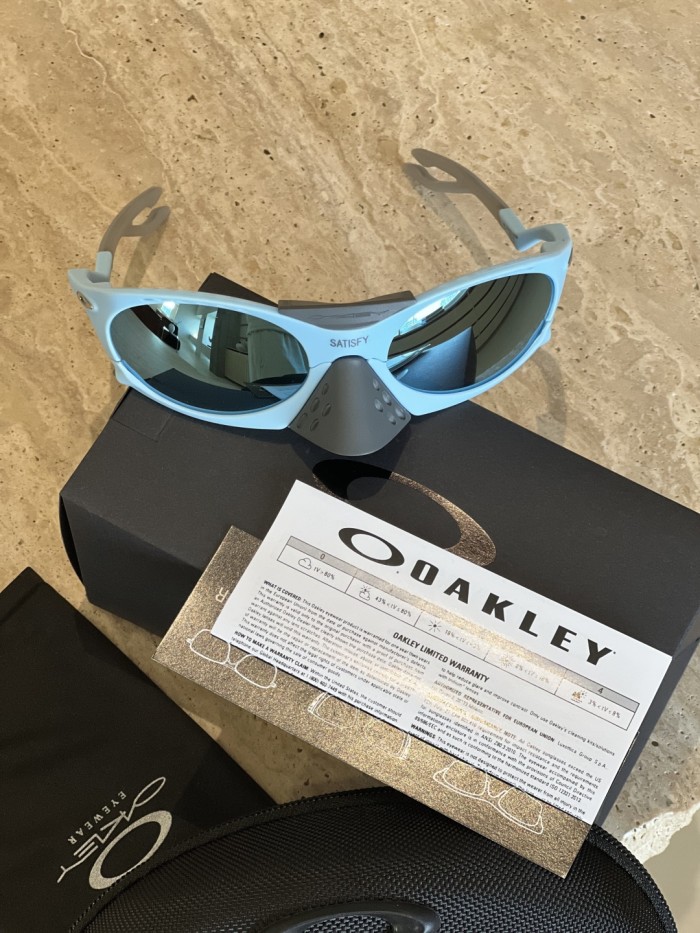 NIGO Oakley Plantaris Men's and Women's Solid Color Full Frame Design Oval Removable Nose Cover Sunglasses Eyeglasses Glasses #nigo75947