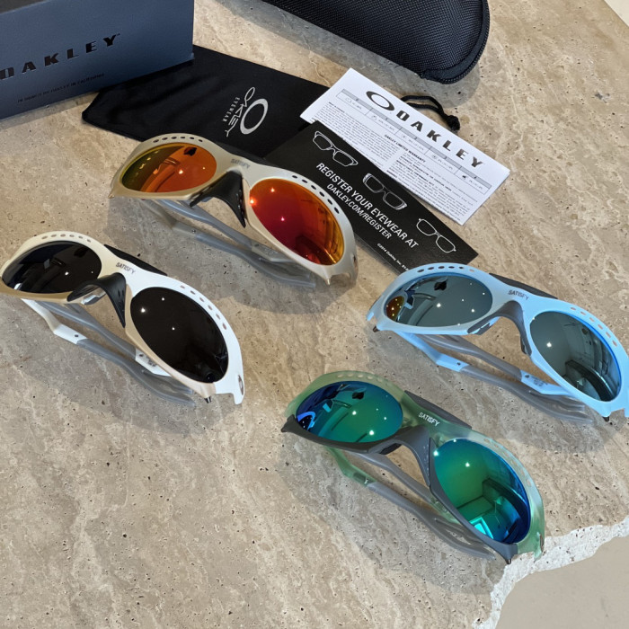 NIGO Oakley Plantaris Men's and Women's Solid Color Full Frame Design Oval Removable Nose Cover Sunglasses Eyeglasses Glasses #nigo75947