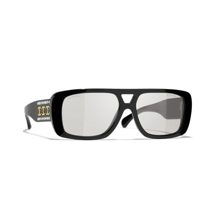 NIGO Chanel Women's Solid Color Simple Mirror Legs Logo Design Square Sunglasses Eyeglasses Glasses #nigo75945