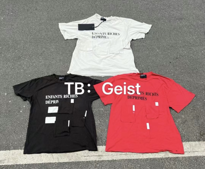 NIGO Enfants Riches Deprimes Men's Summer Solid Color Letter Printed Round Neck Short Sleeve T-Shirt #nigo75949