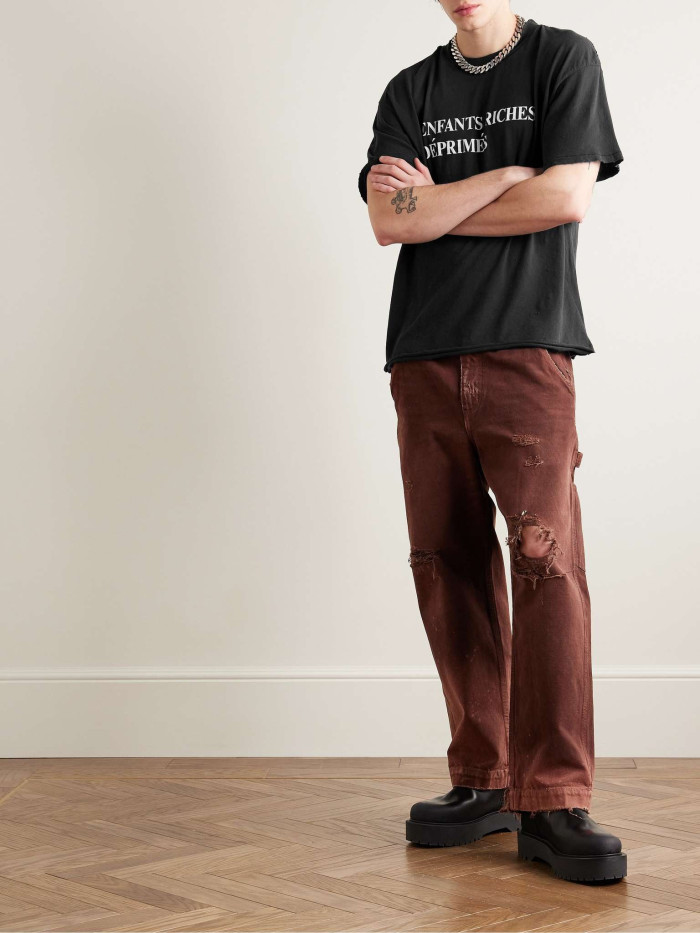 NIGO Enfants Riches Deprimes Men's Summer Solid Color Letter Printed Round Neck Short Sleeve T-Shirt #nigo75949