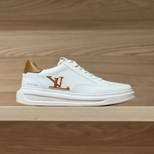 NIGO Louis Vuitton Men's All Season Colorblock Leather Low Top Lace Up Flat Sneakers Shoes #nigo75968
