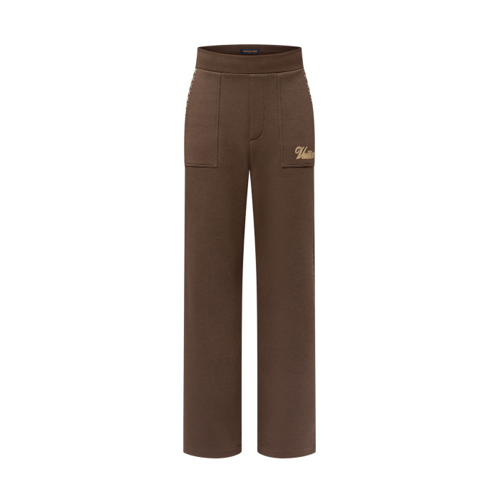 NIGO Louis Vuitton Men's Spring and Autumn Solid Color Letter Embroidery Drawstring Tie Loose Casual Pants #nigo76137