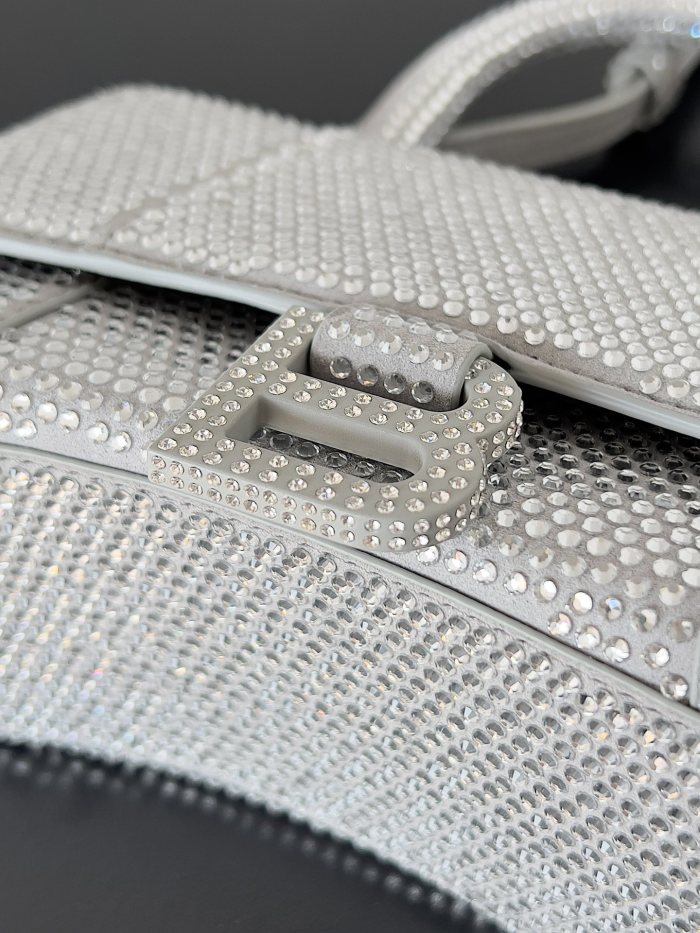 NIGO Balenciaga Hourglass Women's Solid Color Full Rhinestone Printed Hourglass Bag Tote Shoulder Crossbody Bags #nigo76123