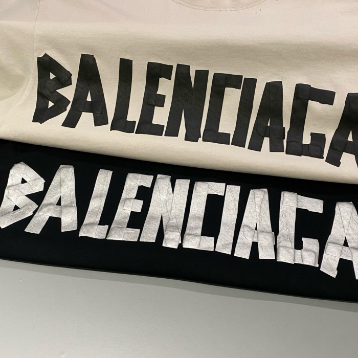 NIGO Balenciaga Men's Summer Letter Logo Print Round Neck Regular Fit Short Sleeve T-Shirt #nigo75977