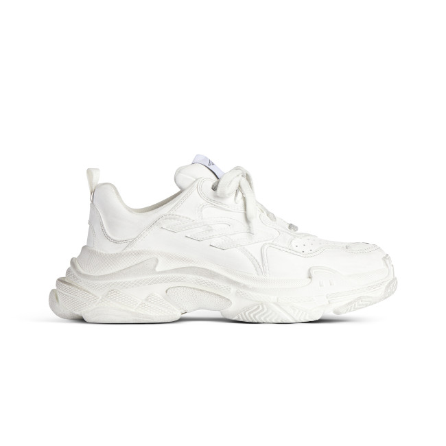 NIGO Balenciaga Triple S Sporty Men's And Women's Four Seasons Solid Color Leather Low Top Lace Up Sneaker Shoes #nigo76121