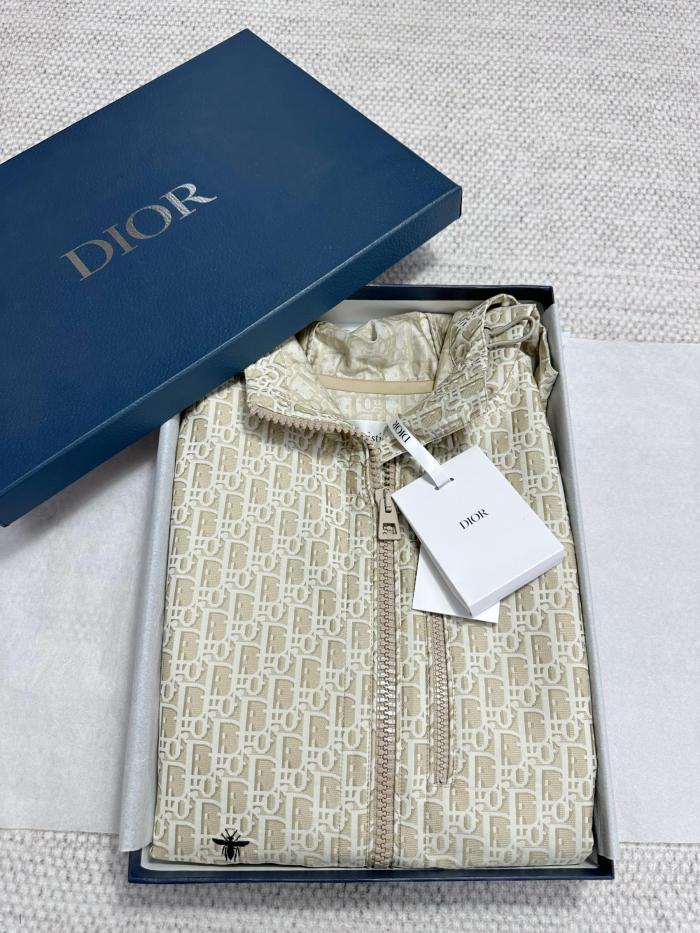 NIGO Dior Women's Spring/Summer Logo Printed Solid Color Hooded Zipper Sleeveless Vest Jacket #nigo76126