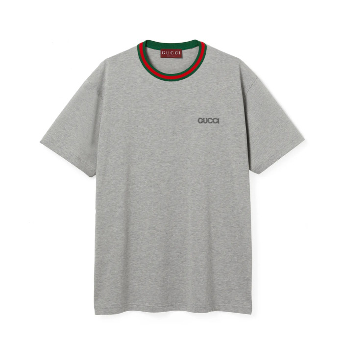 NIGO Gucci Women's Summer Solid Color Logo Embroidery Round Neck Cotton Short Sleeve T-Shirt #nigo75981