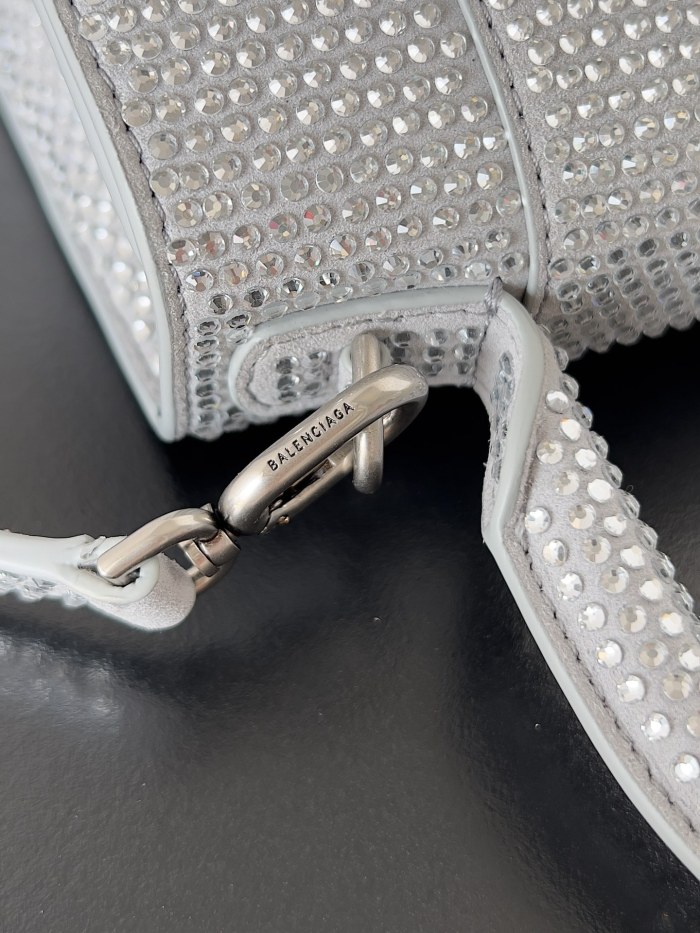 NIGO Balenciaga Hourglass Women's Solid Color Full Rhinestone Printed Hourglass Bag Tote Shoulder Crossbody Bags #nigo76123