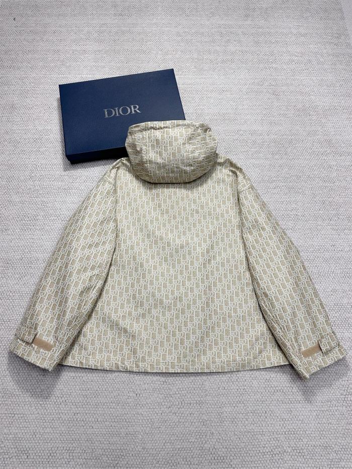 NIGO Dior Women's Spring/Summer Logo Printed Solid Color Hooded Zipper Long Sleeve Jacket #nigo76127