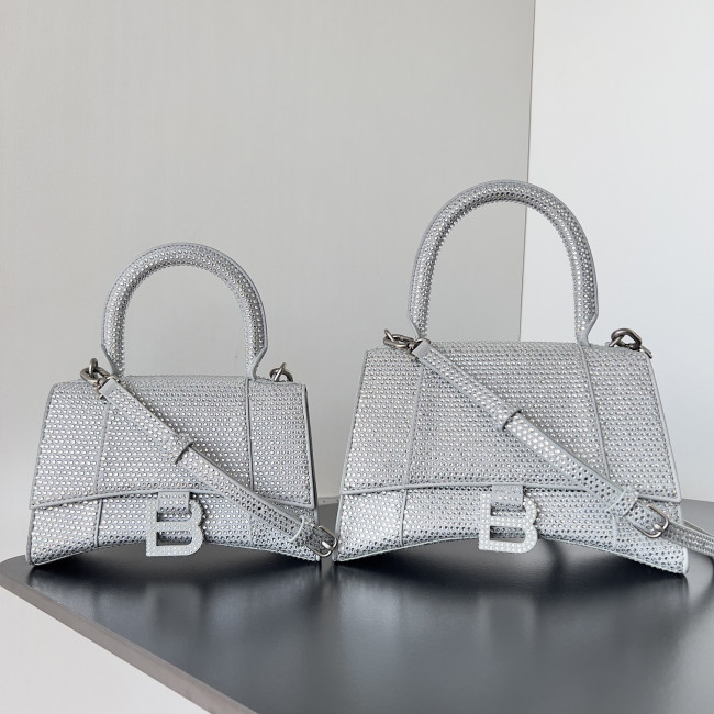 NIGO Balenciaga Hourglass Women's Solid Color Full Rhinestone Printed Hourglass Bag Tote Shoulder Crossbody Bags #nigo76123