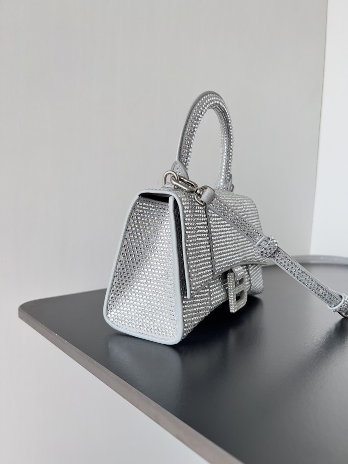 NIGO Balenciaga Hourglass Women's Solid Color Full Rhinestone Printed Hourglass Bag Tote Shoulder Crossbody Bags #nigo76123