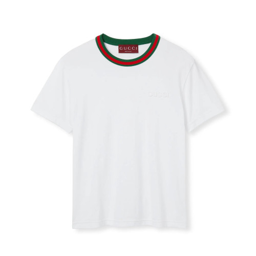 NIGO Gucci Women's Summer Solid Color Logo Embroidery Round Neck Cotton Short Sleeve T-Shirt #nigo75981
