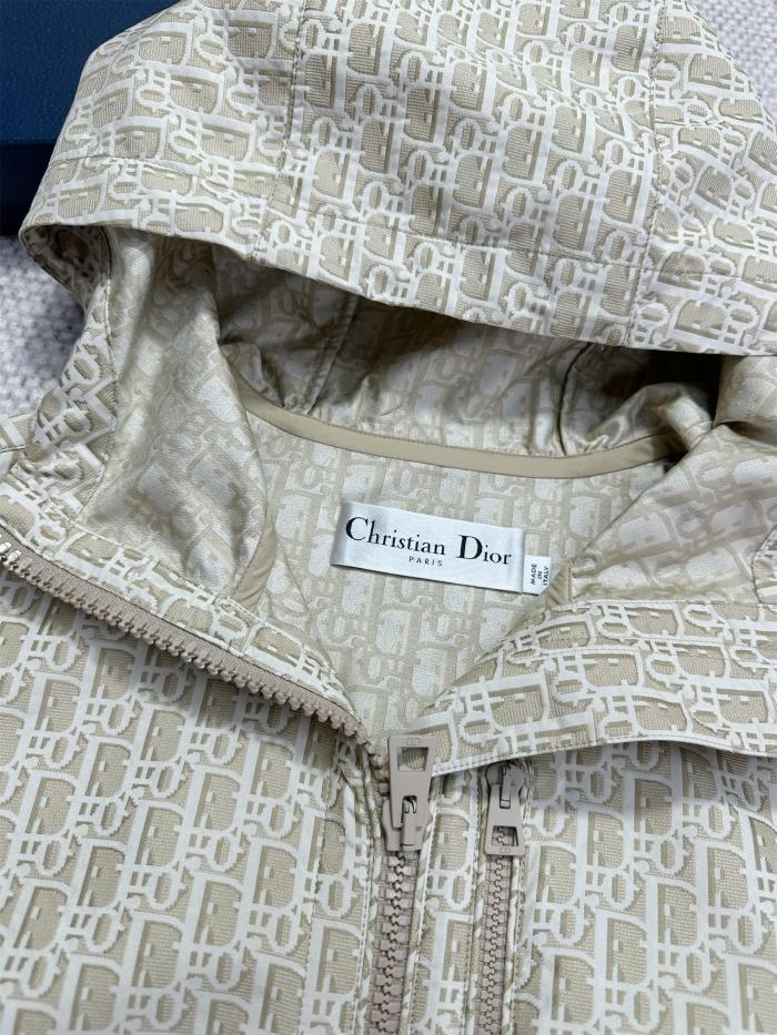 NIGO Dior Women's Spring/Summer Logo Printed Solid Color Hooded Zipper Sleeveless Vest Jacket #nigo76126