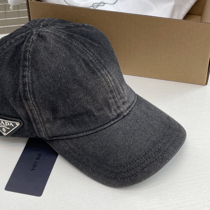 NIGO Prada Men's Metal Triangle Tag Logo Solid Color Cowboy Baseball Cap Fisherman's Hat #nigo76124