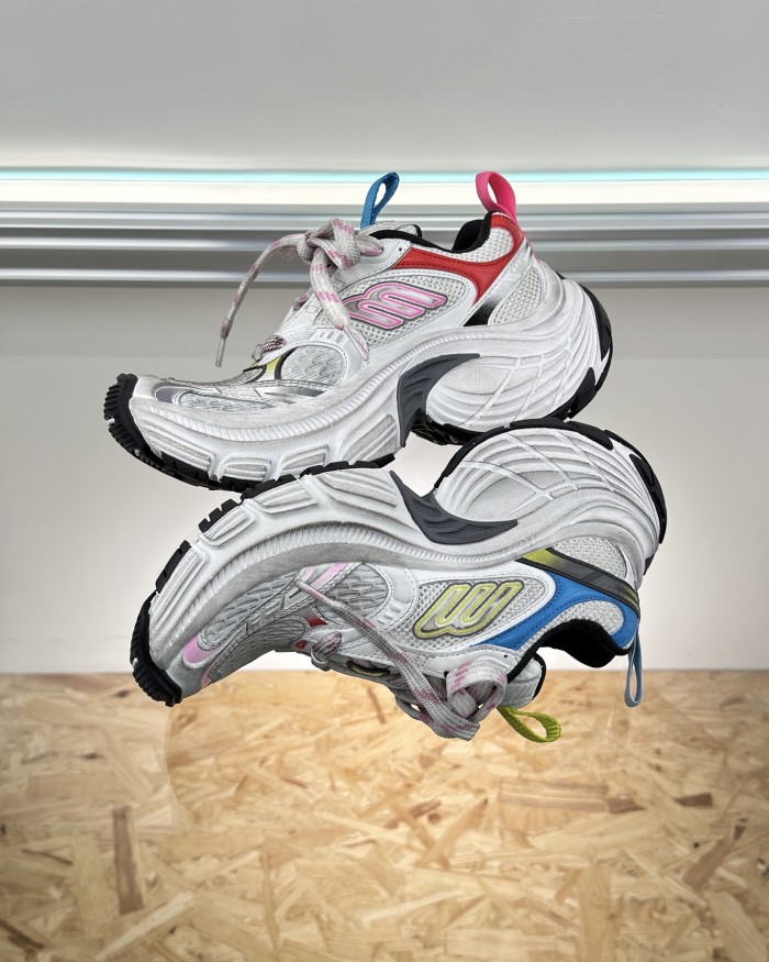 NIGO Balenciaga Men's Women's 6XL Colorblocking Height Increasing Sneakers Dazzling Fashion High Street Lace Up Shoes #nigo76122