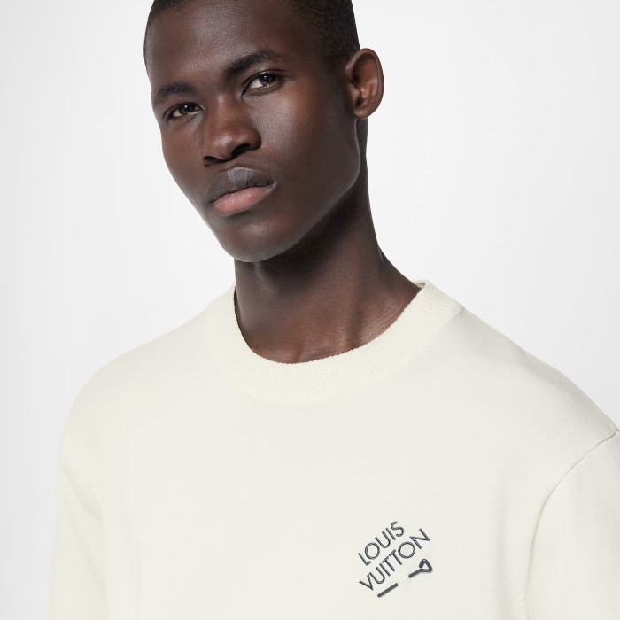 NIGO Louis Vuitton Men's Solid Color Logo Embroidery Casual Cotton Crew Neck Shirt Short Sleeve T-shirt #nigo76114