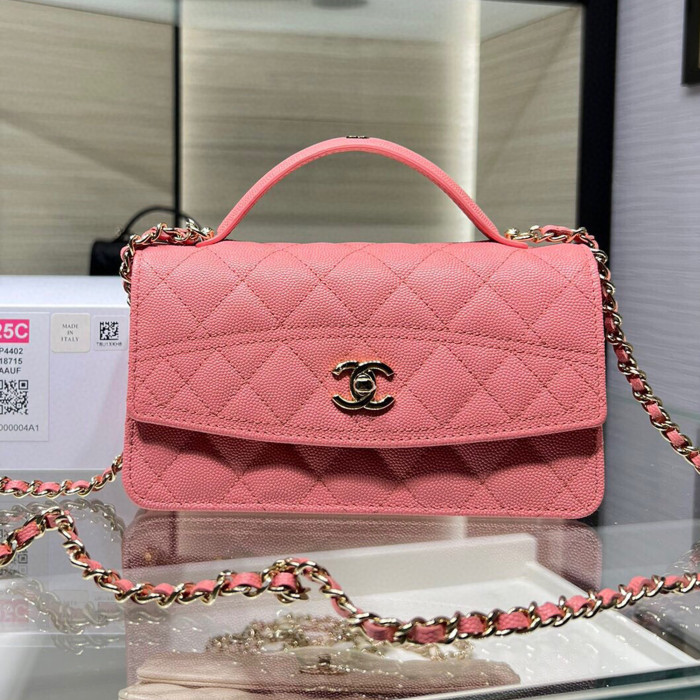 NIGO Chanel Chain Clutch Grain Embossed Calfskin With Gold Metal Logo Shoulder Crossbody Bag Fashion Temperament Pure Colour Spring Summer Bags AP4402Y #nigo81133