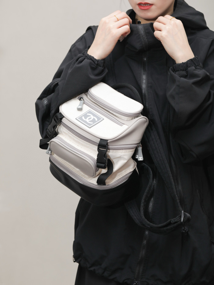 NIGO Chanel Women's Retro Sports Series Color Blocking Fashion Casual Shoulder Bag Backpacks Bags #nigo76117