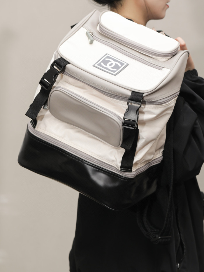 NIGO Chanel Women's Retro Sports Series Color Blocking Fashion Casual Shoulder Bag Backpacks Bags #nigo76117