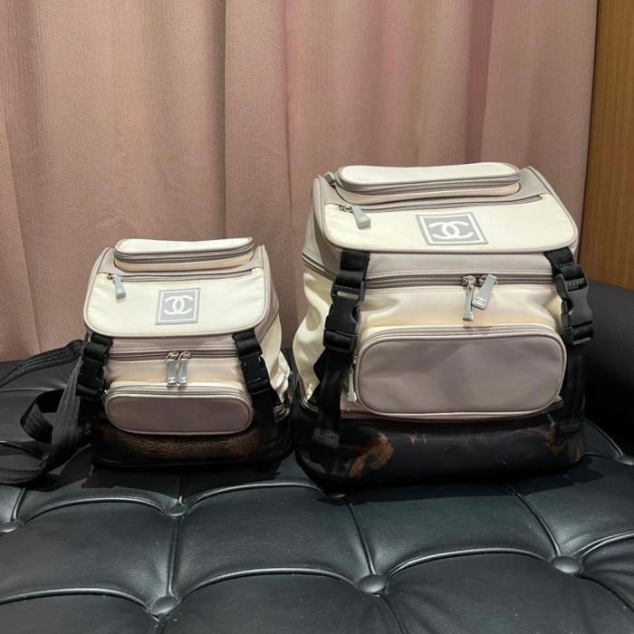 NIGO Chanel Women's Retro Sports Series Color Blocking Fashion Casual Shoulder Bag Backpacks Bags #nigo76117