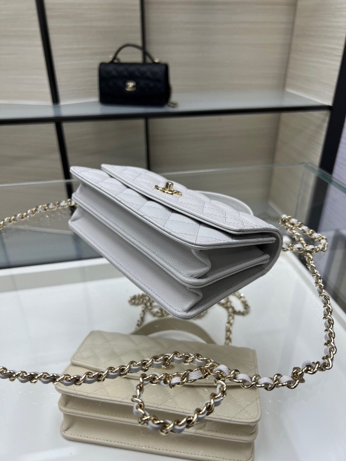 NIGO Chanel Chain Clutch Grain Embossed Calfskin With Gold Metal Logo Shoulder Crossbody Bag Fashion Temperament Pure Colour Spring Summer Bags AP4402Y #nigo81133