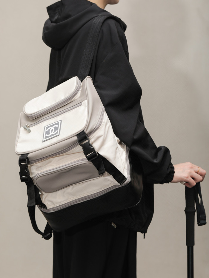 NIGO Chanel Women's Retro Sports Series Color Blocking Fashion Casual Shoulder Bag Backpacks Bags #nigo76117