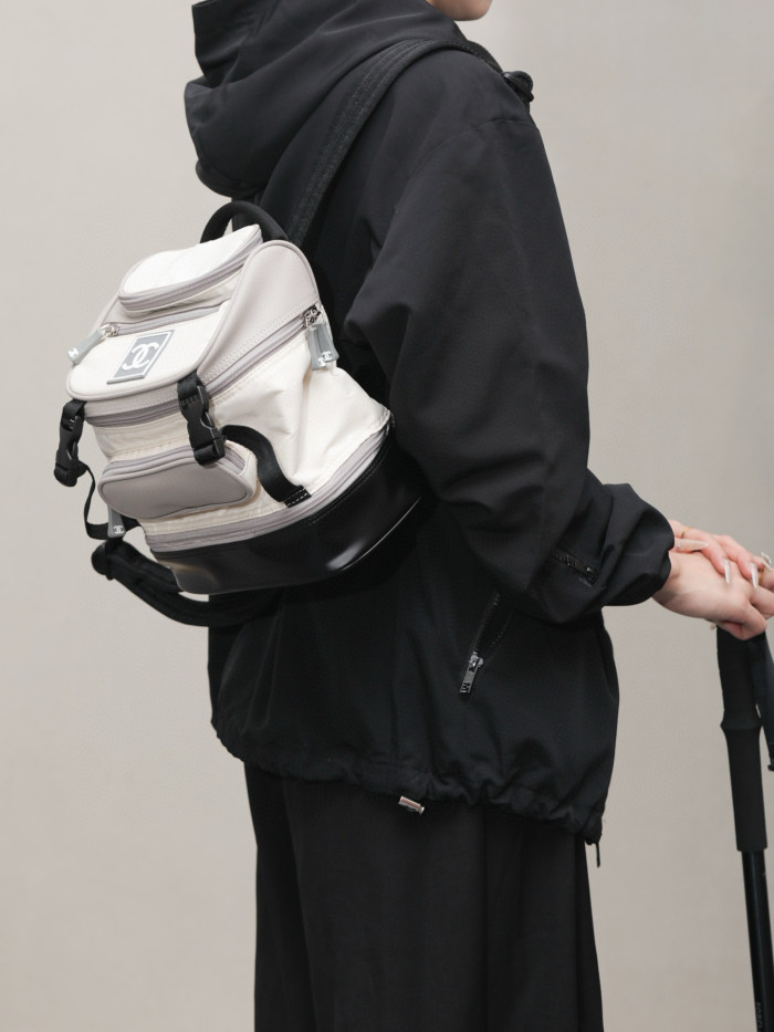 NIGO Chanel Women's Retro Sports Series Color Blocking Fashion Casual Shoulder Bag Backpacks Bags #nigo76117