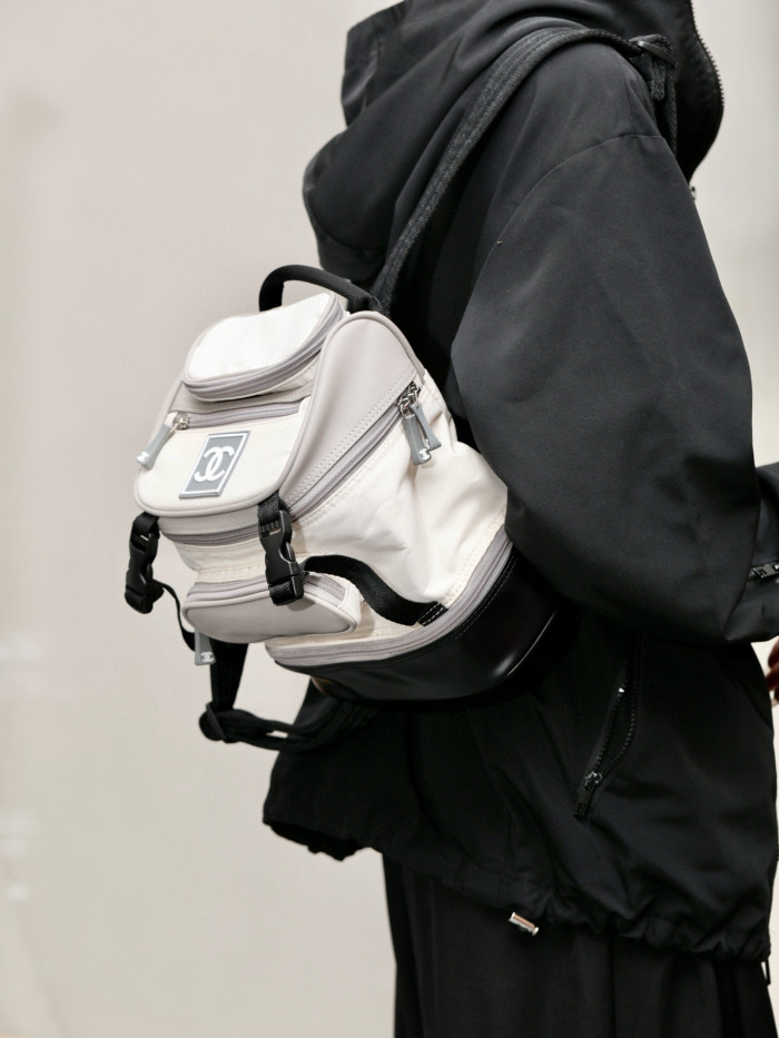 NIGO Chanel Women's Retro Sports Series Color Blocking Fashion Casual Shoulder Bag Backpacks Bags #nigo76117