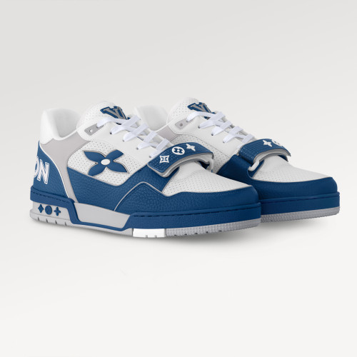 NIGO Louis Vuitton LV Trainer Monogram Flower Men's Women's Cowhide Retro Basketball Shoes Fashion High Street Sneakers #nigo75991