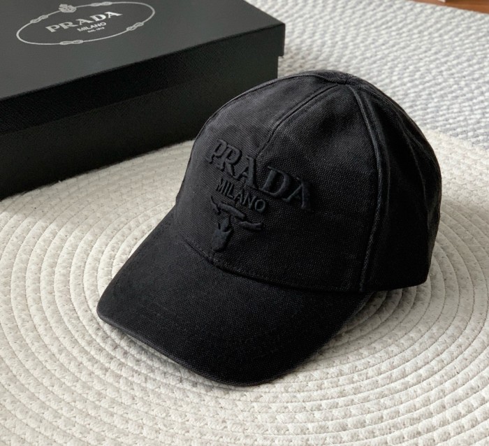 NIGO Prada Men's Women's Spring And Summer Solid Colour Logo Embroidery Baseball Cap Fashion High Street Casual Hundred Hat #nigo76153