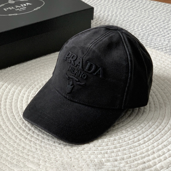 NIGO Prada Men's Women's Spring And Summer Solid Colour Logo Embroidery Baseball Cap Fashion High Street Casual Hundred Hat #nigo76153