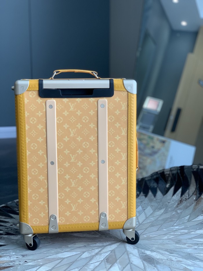 NIGO Louis Vuitton Rolling Trunk Men's and Women's Alphabet Logo Printed Solid Color Leather Trolley Case Luggage Bag Bags #nigo76154