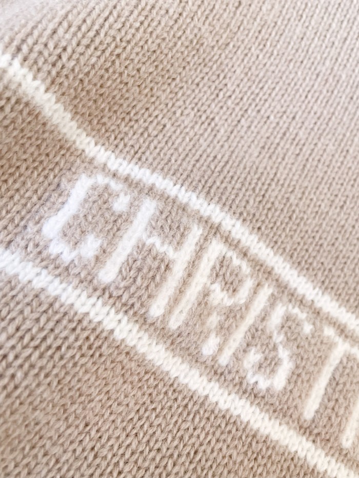 NIGO DIOR Women's Solid Color Pentagram Letter Print Cashmere Short Sleeve Knit Sweater #nigo76157