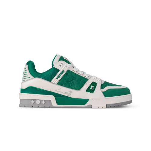 NIGO Louis Vuitton LV Trainer Men's Cowhide Retro Basketball Shoes Fashion High Street Sneakers #nigo76166