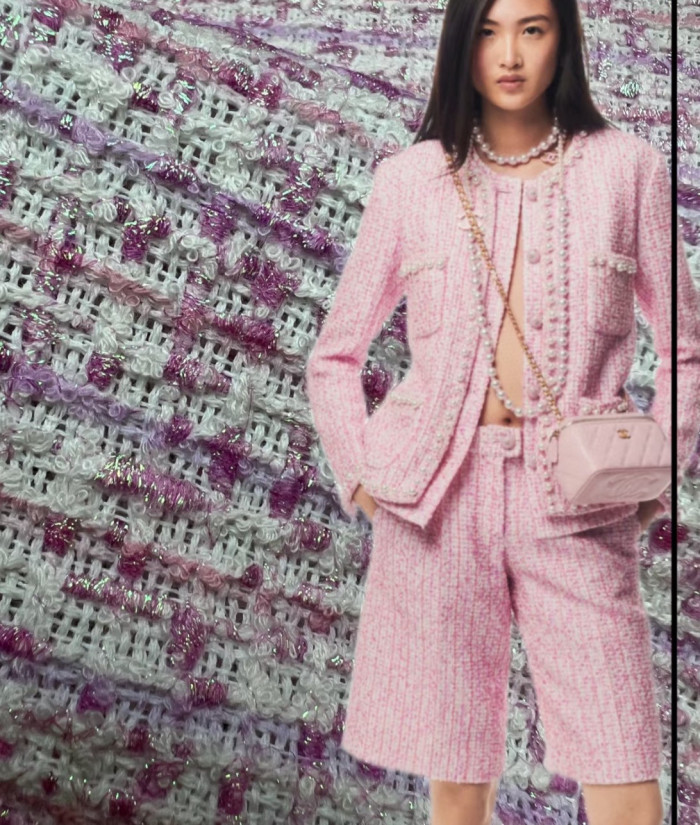 NIGO Chanel Women's Spring & Autumn Round Collar Checked Wool Tweed Fitted Long Sleeve Colorblocked Jacket Ngvp #nigo1392