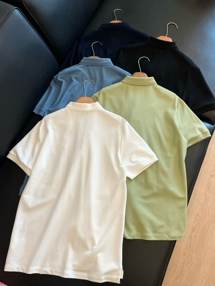 NIGO Burberry Men's Summer Solid Color Embroidered Knight Pattern Polo Neck Short Sleeve T-Shirt #nigo76185