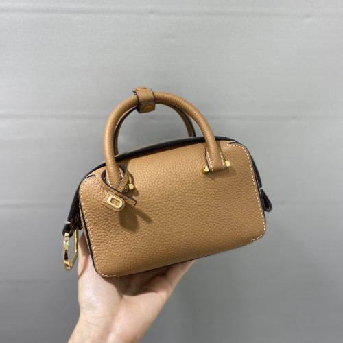 NIGO Delvaux Women's Solid Color Detachable Shoulder Strap Grained Calfskin Shoulder Handbag Bag Bags #nigo76171