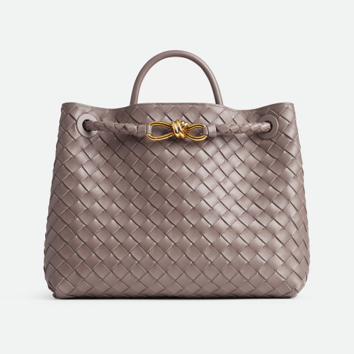 NIGO Bottega Veneta Women's Andiamo Collection Handbag Woven Magnetic Clasp Closure Leather Shoulder Crossbody Bag Bags #nigo76212