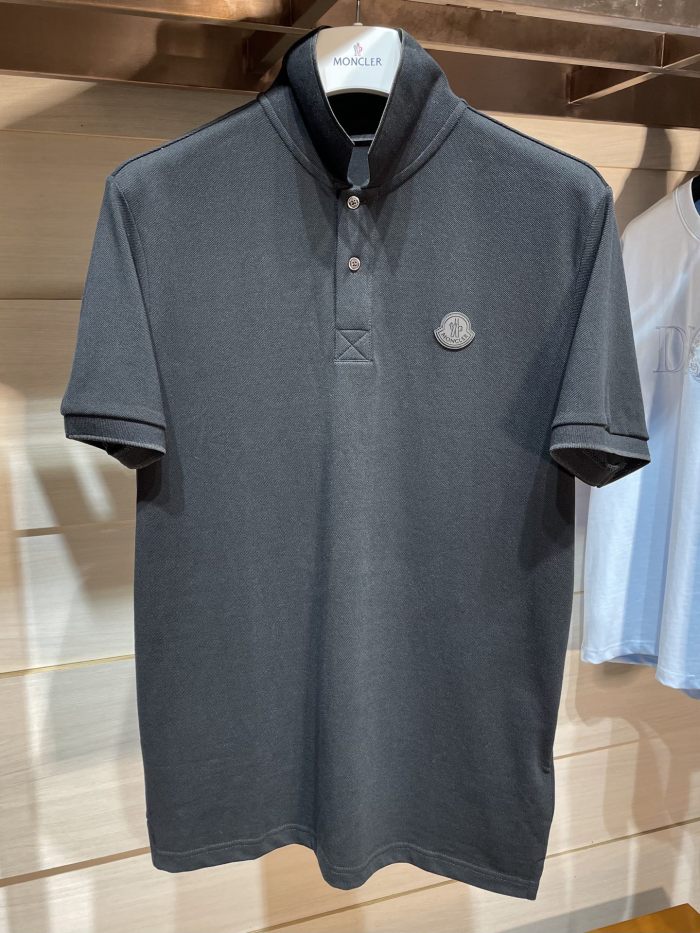 NIGO Moncler Men's Summer Solid Color Letter Printed Polo Neck Cotton Short Sleeve T-Shirt #nigo76191