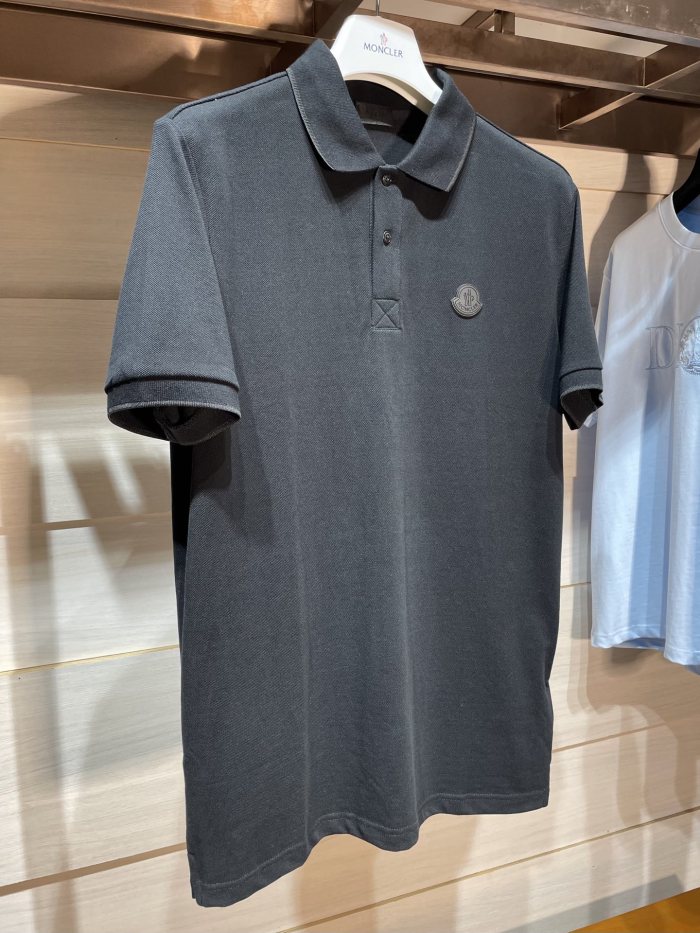 NIGO Moncler Men's Summer Solid Color Letter Printed Polo Neck Cotton Short Sleeve T-Shirt #nigo76191