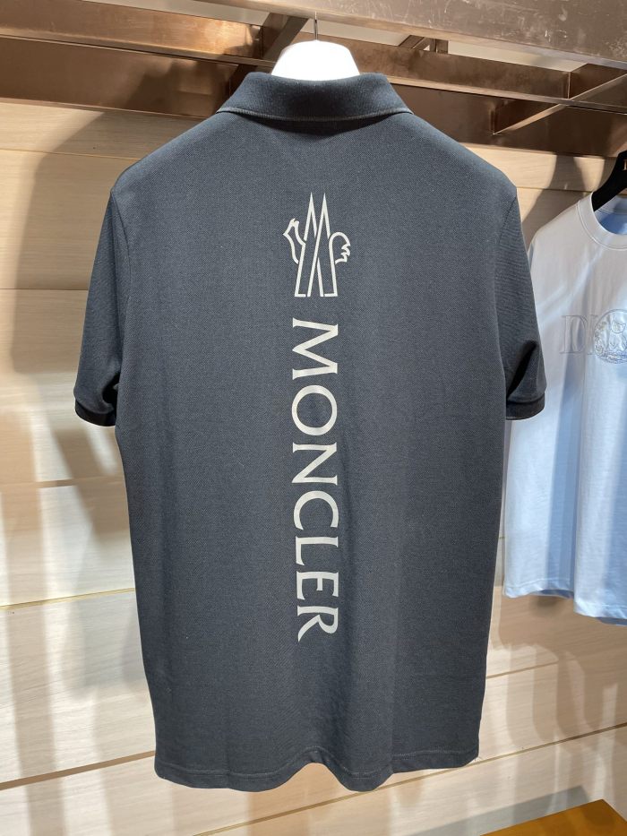 NIGO Moncler Men's Summer Solid Color Letter Printed Polo Neck Cotton Short Sleeve T-Shirt #nigo76191