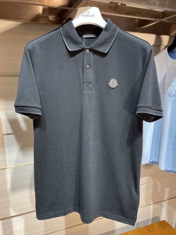 NIGO Moncler Men's Summer Solid Color Letter Printed Polo Neck Cotton Short Sleeve T-Shirt #nigo76191