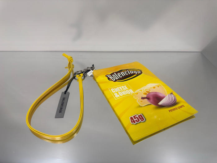 NIGO Chips Balenciaga Pure Color Cowhide Leather Zipper Tote Clutch Bag Cell Phone Bags #nigo76198