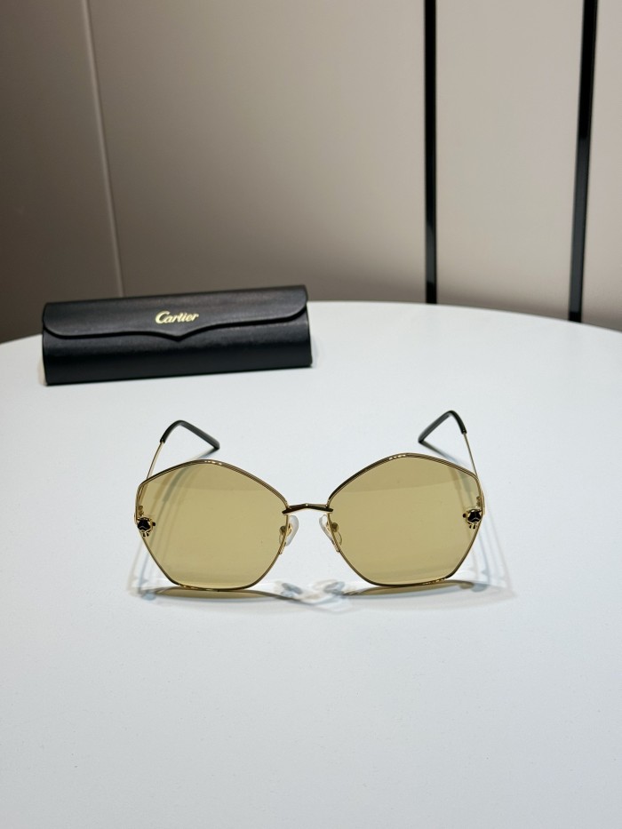 NIGO Cartier Women's Fashion Irregular Sunglasses Solid Color Logo Glasses Accessories #nigo76222