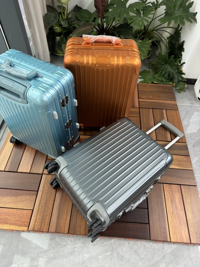 NIGO Rimowa Men's Women Solid Color Aluminum Magnesium Alloy Suitcase Suitcase Leisure 21-Inch Business Metal Shipping Trolley Case Box #nigo76217